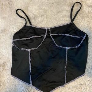 Black crop top